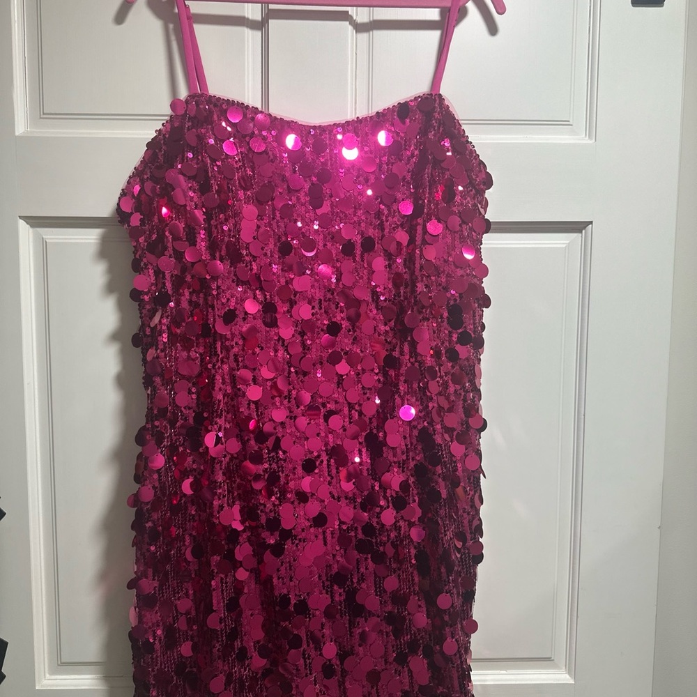Pink Sequin Dress